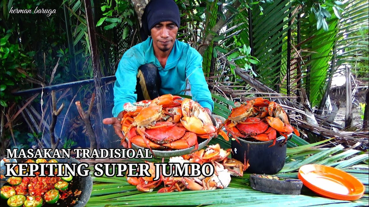 SEDAP MUKBANG KEPITING!! HASIL BURUAN LANGSUNG MASAK DI ALAM TERBUKA