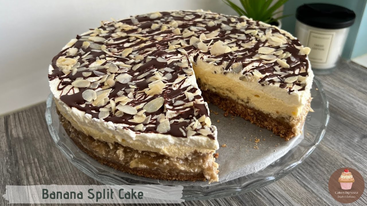the best Banana Split Cake in the world - without baking