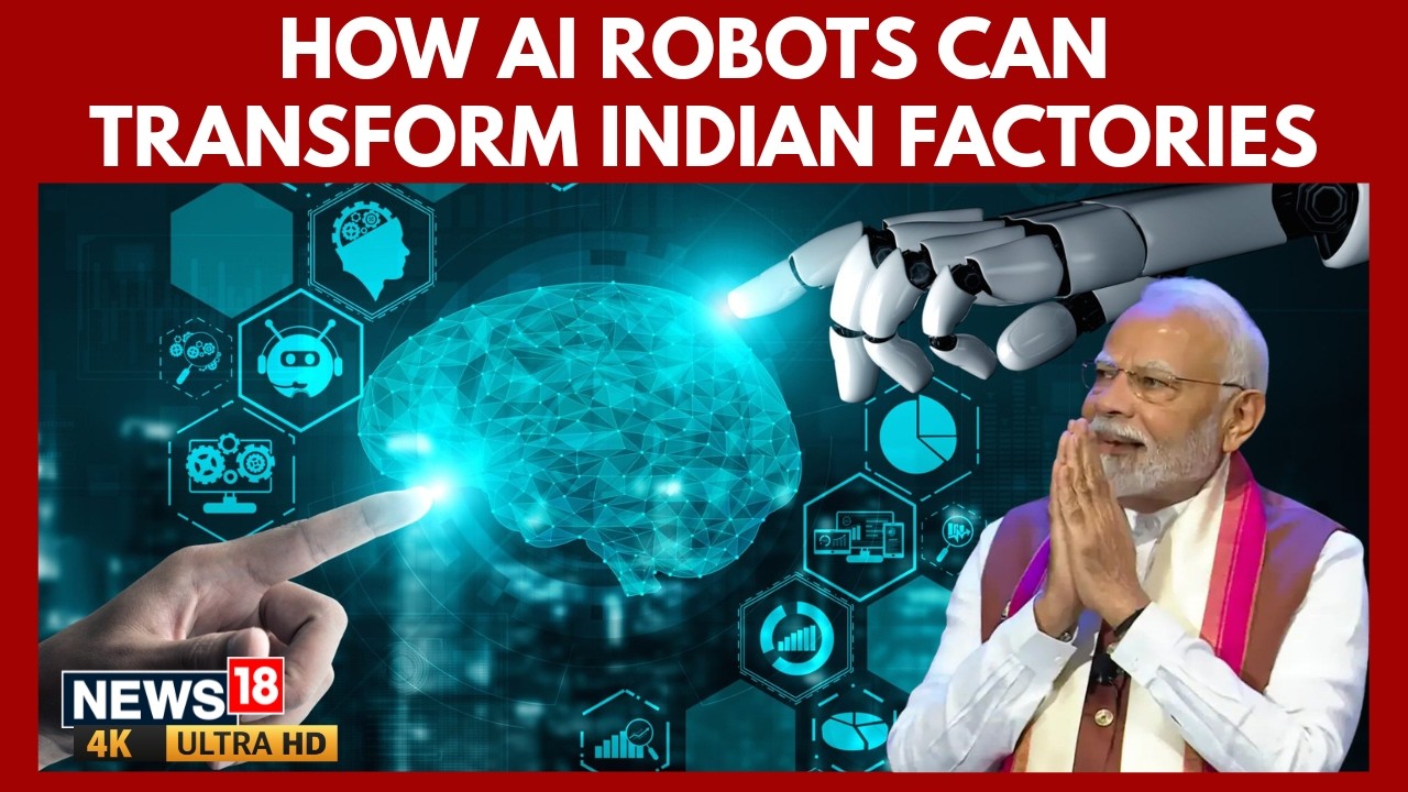 Потрясающие роботы с искусственным интеллектом доминируют на саммите India Ai Impact Summit 2026 ...