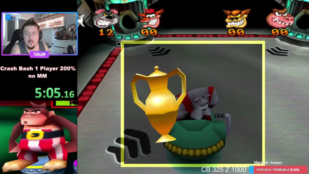 Crash Bash 200% 1 player no mm 9:13:02