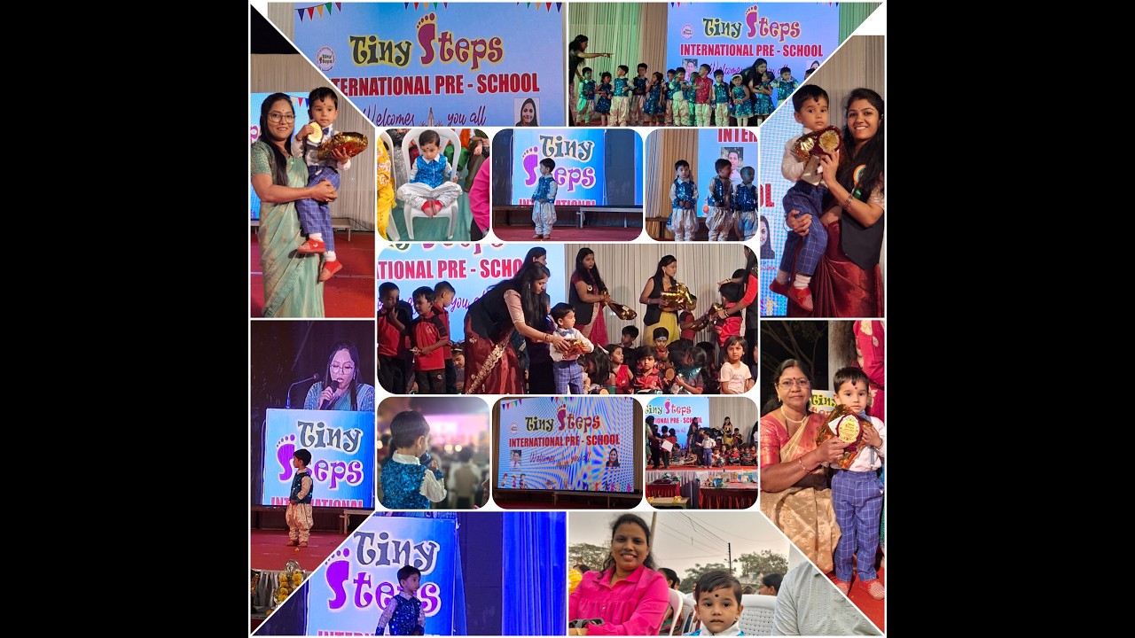 Pranil's 1st Stage Performance | Gathering | Annual Day Function | Tiny steps Pre School