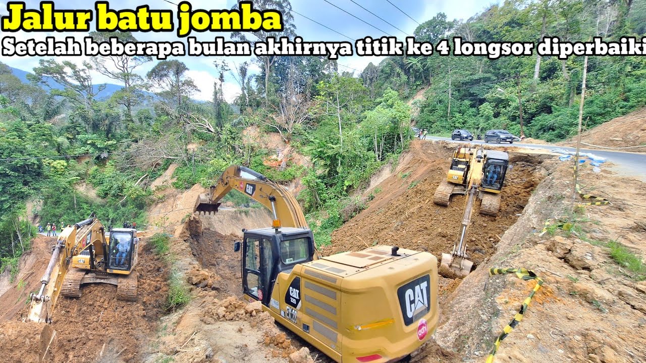 Jalur batu jomba‼️Setelah beberapa bulan akhirnya titik ke 4 longsor ini diperbaiki