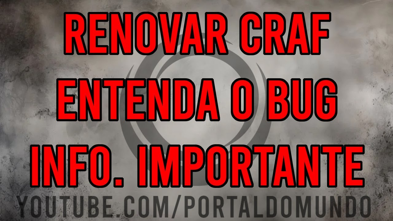RENOVAÇÃO DE CRAF - QUEM PRECISA + QUAIS CRAFS + SINARM-CAC + FALHA DE PROTOCOLO + OFICIO ENVIADO