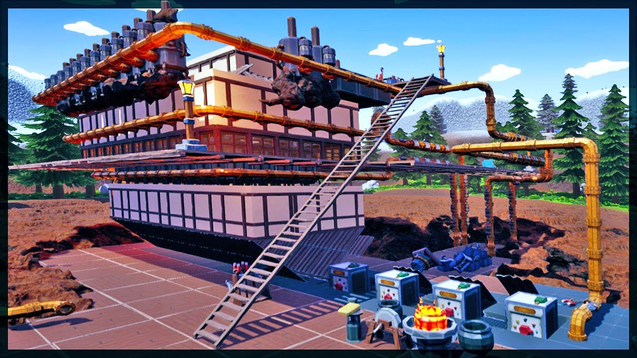 My Automated Gold Mining Factory Is Making Me Rich - 24 Ram Drill System in Hydroneer