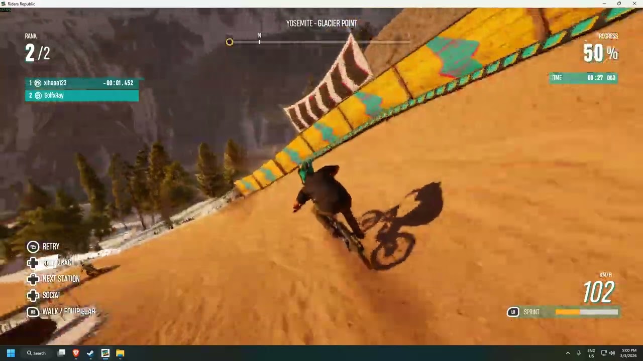 New record 1:06.505  on Riders Republic BikeRace-Welcome to Riders
