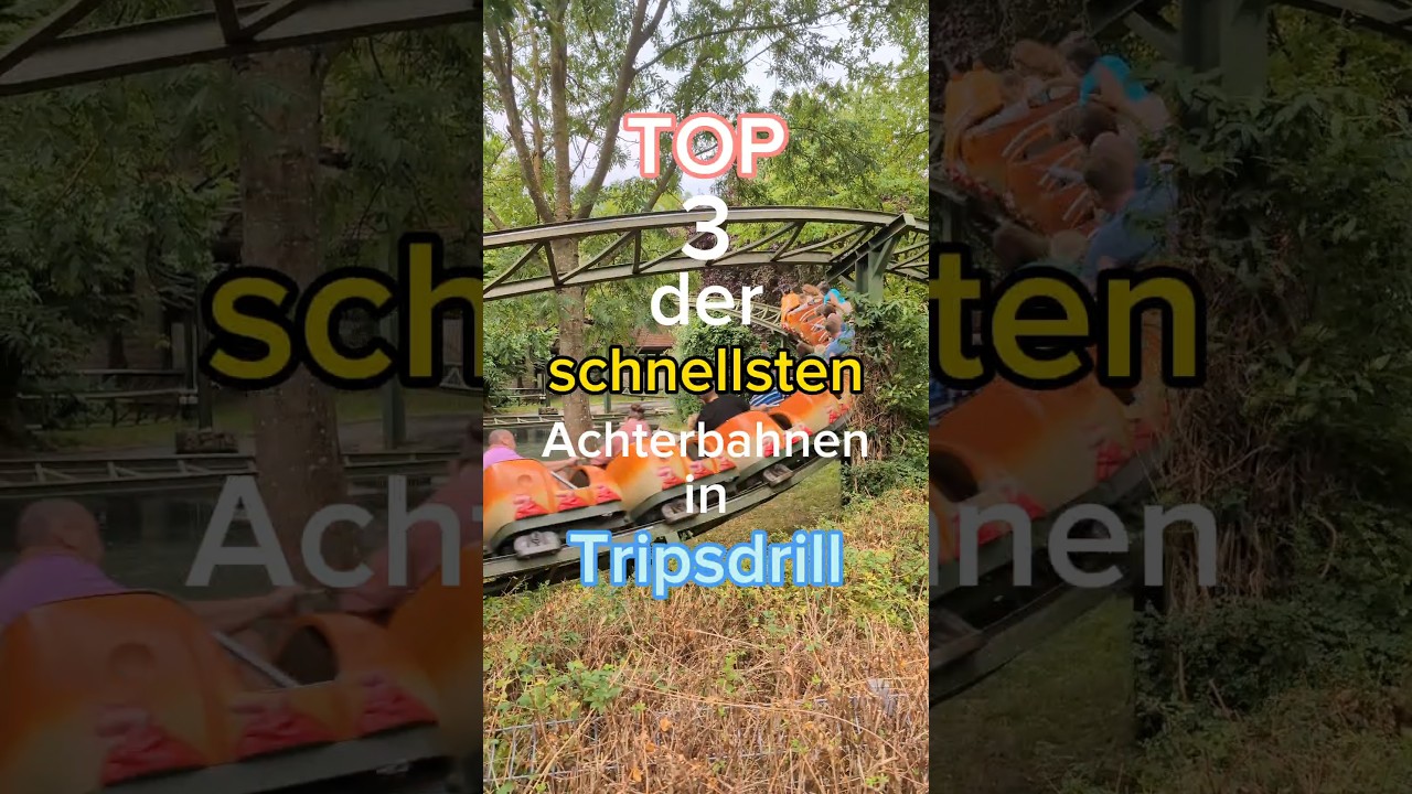 TOP 3 der schnellsten Achterbahnen in Tripsdrill #freizeitpark #achterbahn #tripsdrill #top3