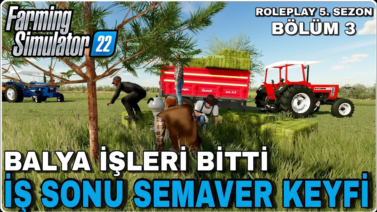 YONCA BALYALAMA İŞLERİNİ BİTİRDİK 🚜 İŞ SONU YORGUNLUK ÇAYI GİBİSİ YOK 🚜 #RP 3 @ragnarvebaris