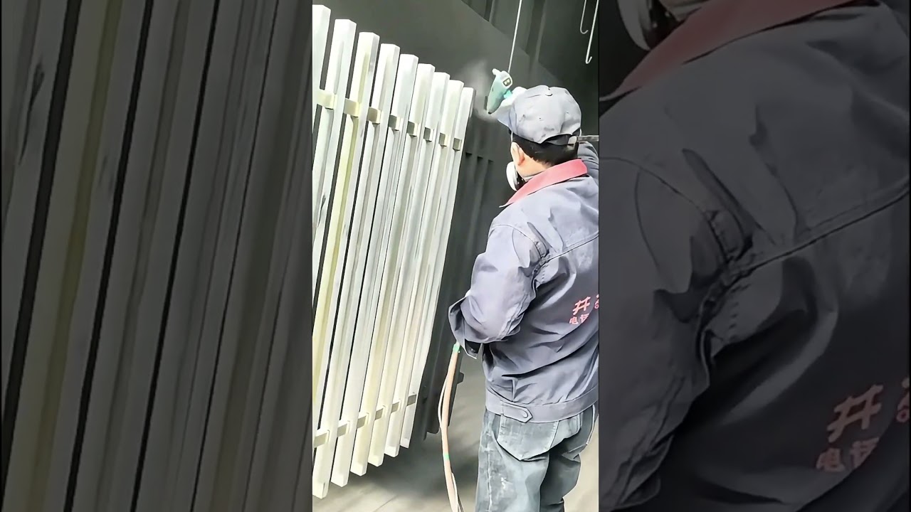 Fence Powder Coating by debelle powder coating machine