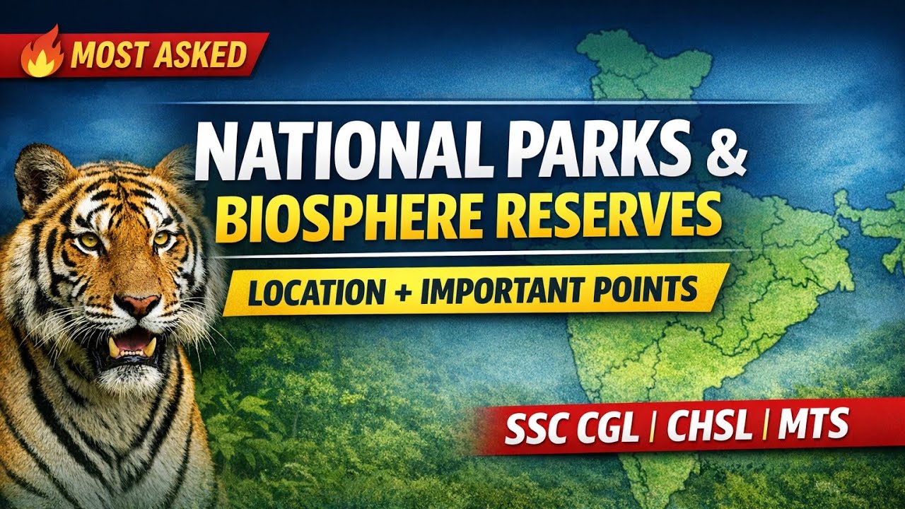 🔥Most Important National Parks & Biosphere Reserves | SSC Geography 2025 | Repeated Questions