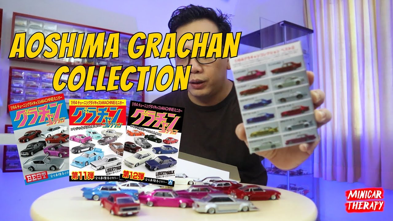 AOSHIMA GRACHAN COLLECTION,.. DIECAST MOBIL CEPER, BEMPER SEKOP, VELG KECIL