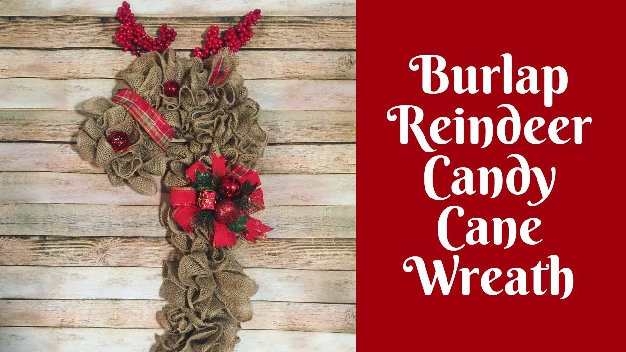 Christmas Crafts: Burlap Reindeer Wreath