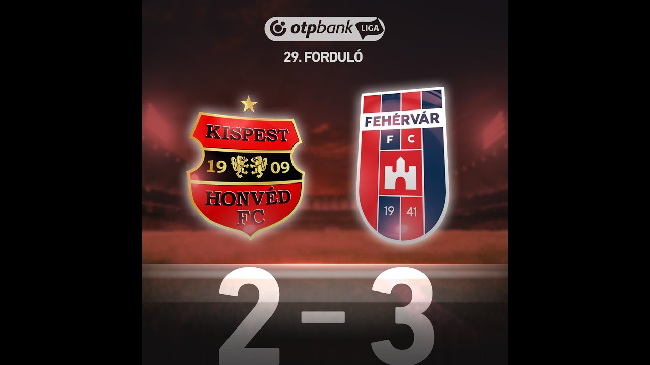 NB I. 29.forduló: Budapest Honvéd–Mol Fehérvár 2–3