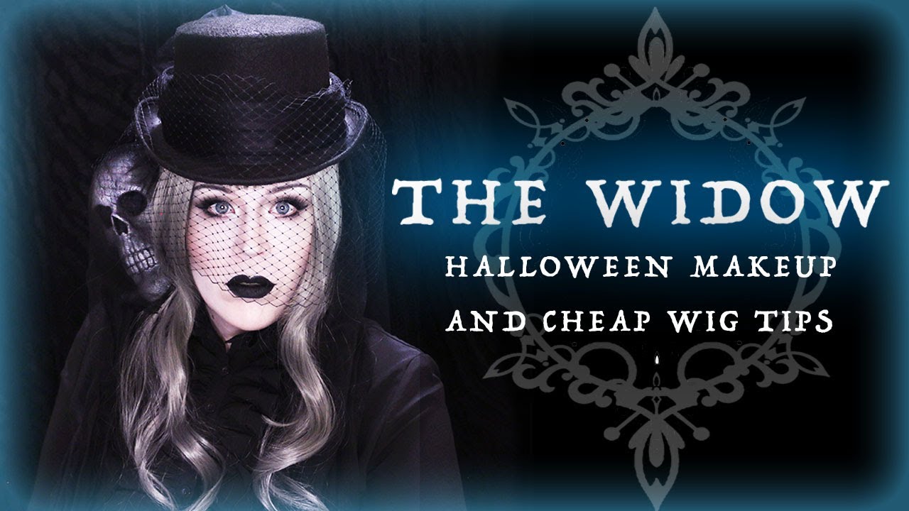 THE WIDOW: Halloween Makeup and Cheap Wig Tips PLUS Costume Prop DIY