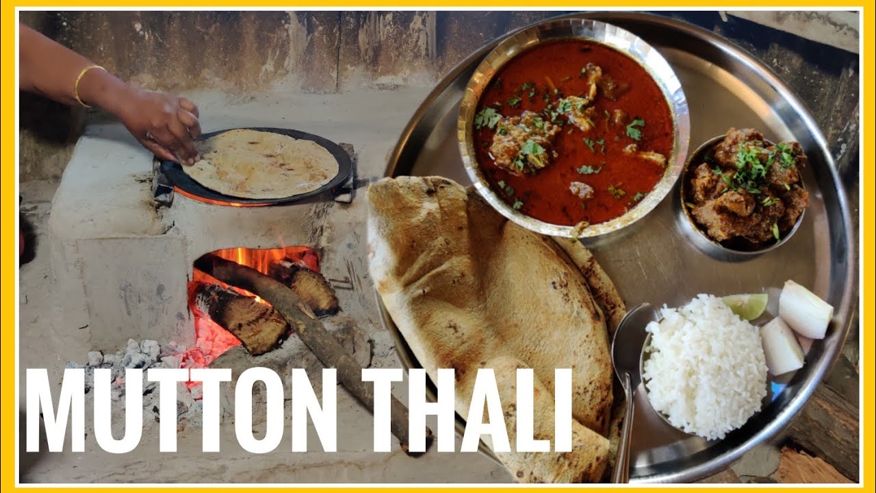 Mutton Thali In A Maharashtra Dhaba | Hmm!