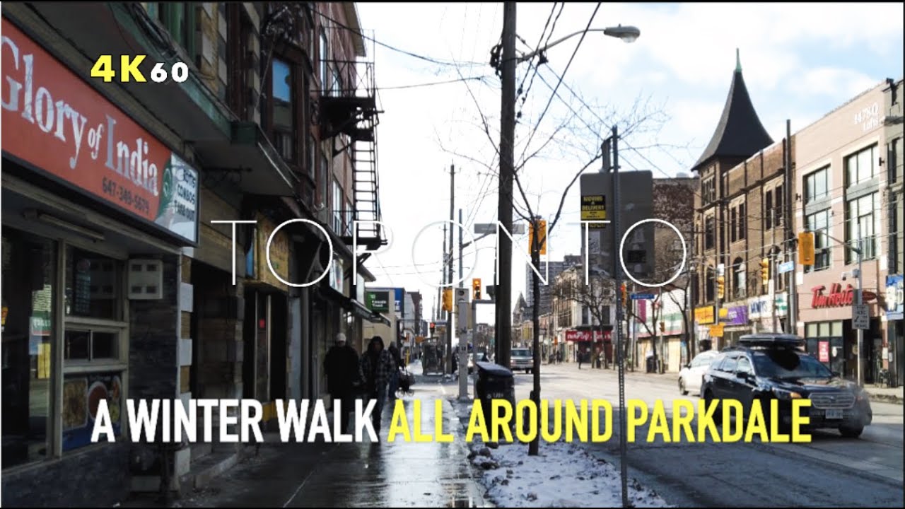 Toronto Parkdale Walk - Along King St, Jameson Ave & Some Residential Streets, & Up To Queen St - 4K