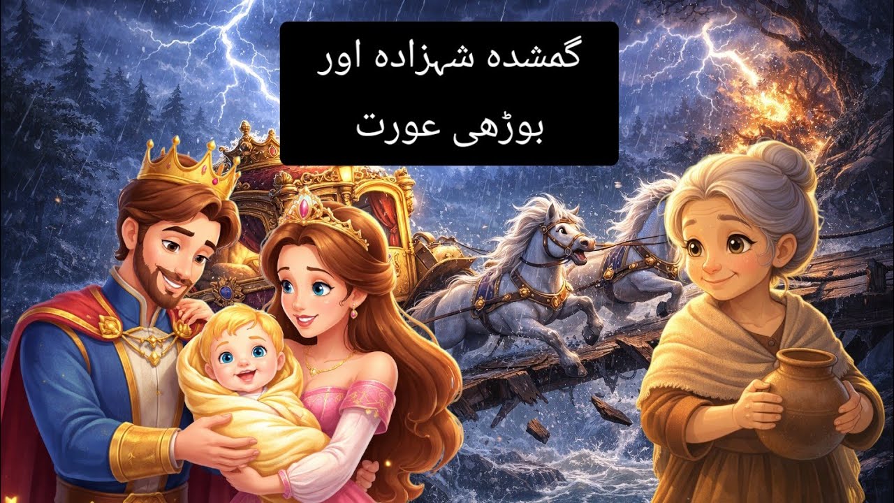 Lost Royal Baby Found By Poor Womanگمشدہ شہزادہ اور بوڑھی عورت  | اردو کہانیMost Emotional Story