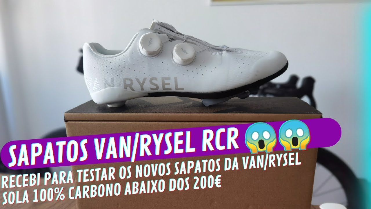 Recebi os NOVOS SAPATOS VAN/RYSEL RCR 😱😱 Teste e Review | Aquele da Btwin