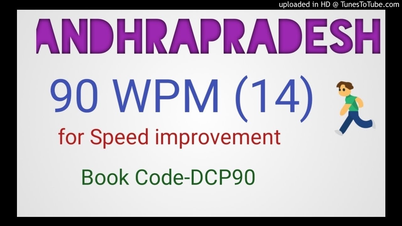 ANDHRA PRADESH'S SHORTHAND ENGLISH DICTATION @ 90 WPM, BOOK CODE DCP90, GRADUAL INCREASE OF SPEED