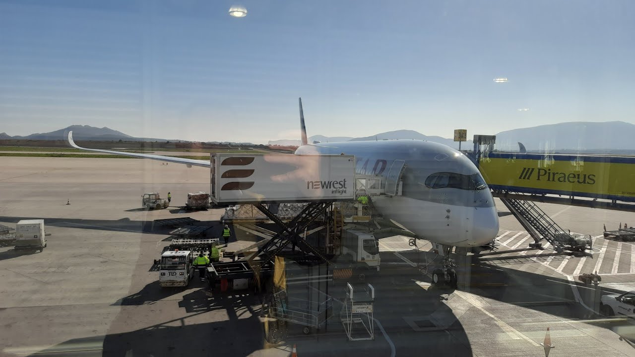 الإقلاع من الدوحة DOH إلى أثينا ATH الخطوط الجوية القطرية Airbus 350-941 (A7-AMF) - 19 JAN 2025