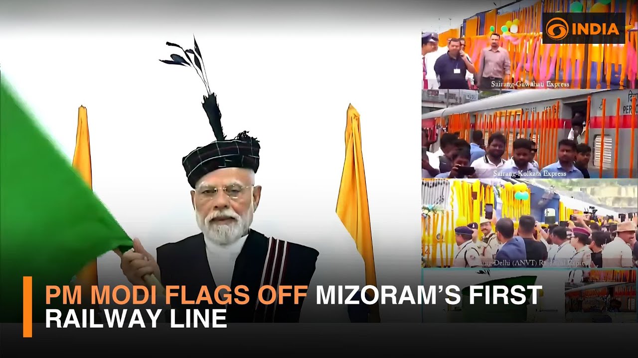 PM Modi Flags Off Mizoram&rsquo;s First Railway Line, Unveils ₹9,000 Cr Projects
