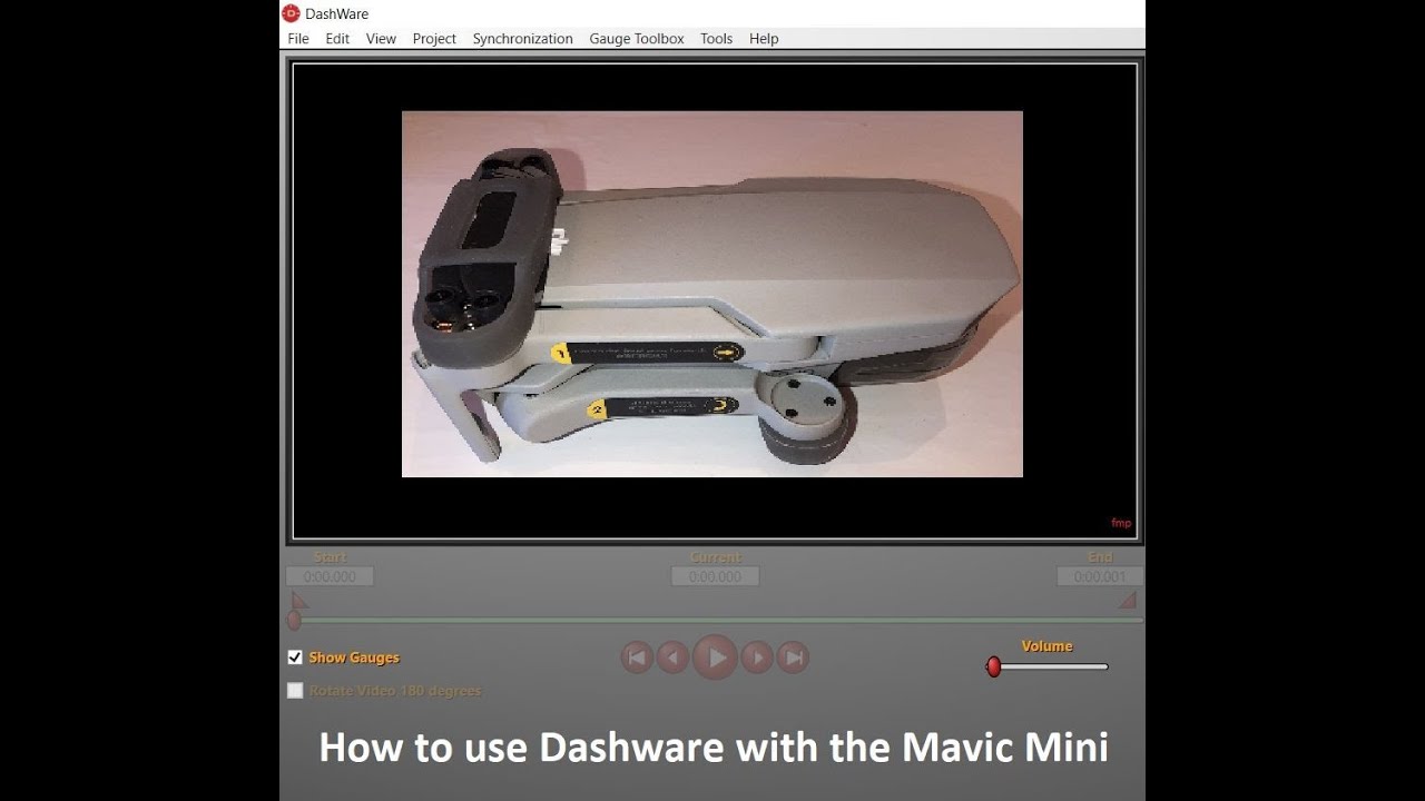 Dashware for the Mavic Mini tutorial