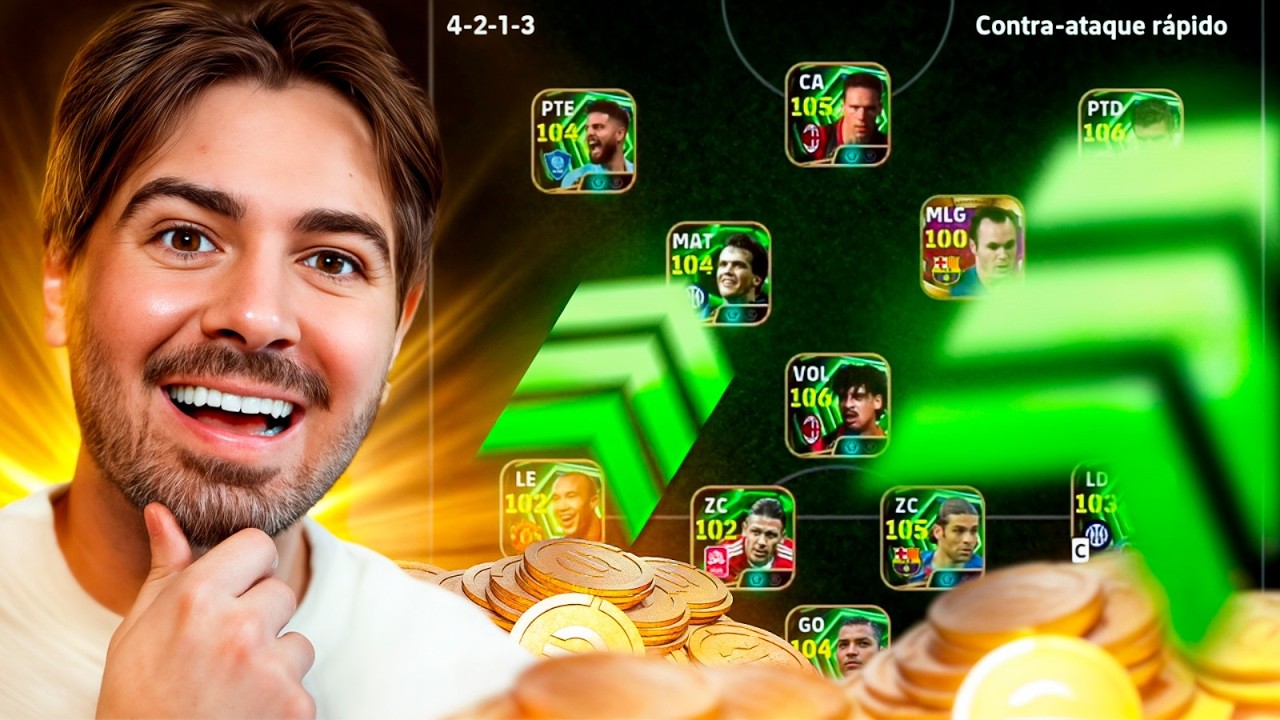 UPANDO MINHA CONTA DO EFOOTBALL MOBILE ATÉ FICAR APELONA!!!