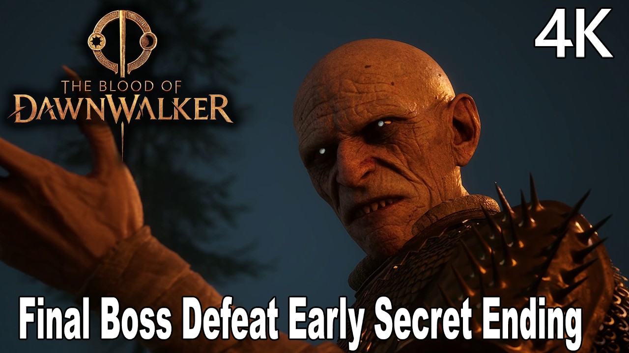 The Blood of Dawnwalker - Beating the Game in the Prologue | Secret Ending 4K