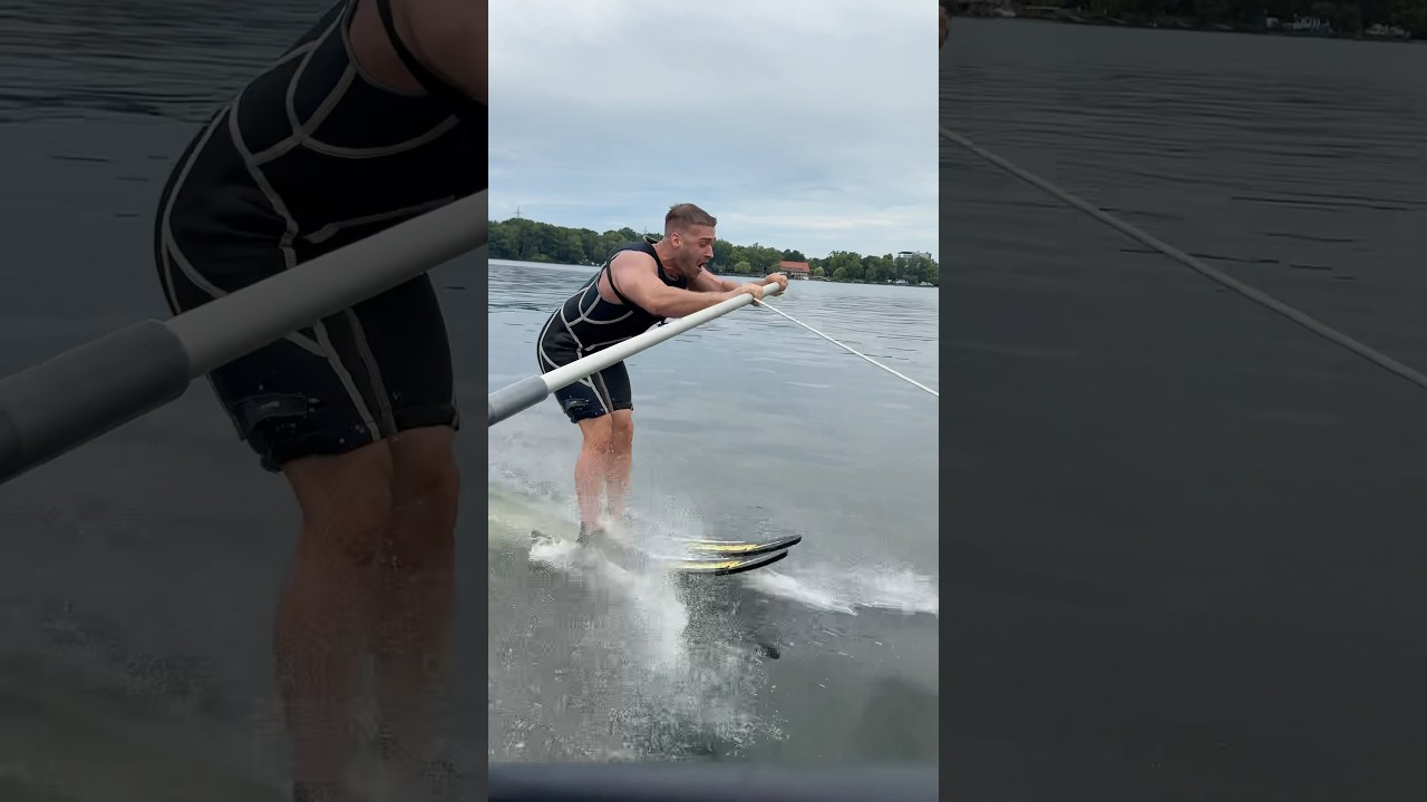 Pov: Du musst zum ersten mal Wasserski #comedy #wasserski #sommer #fitness