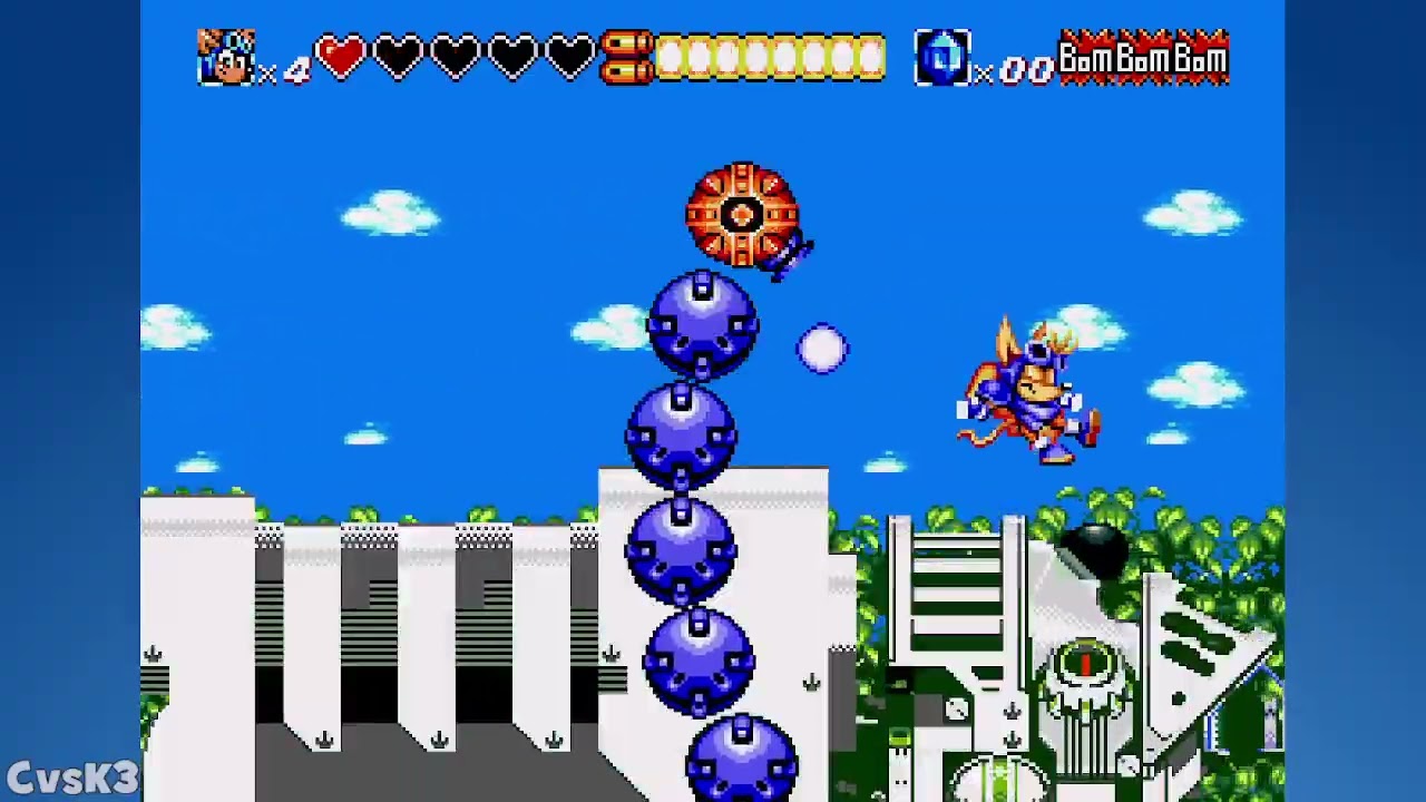 Capcom против Konami 3: Sparkster (Sega Genesis) - Часть 2