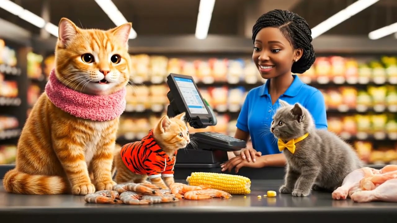 Up close: tiger-hat kitten's first mukbang! Bite of fried wing sip of coke-ASMR super shoothing