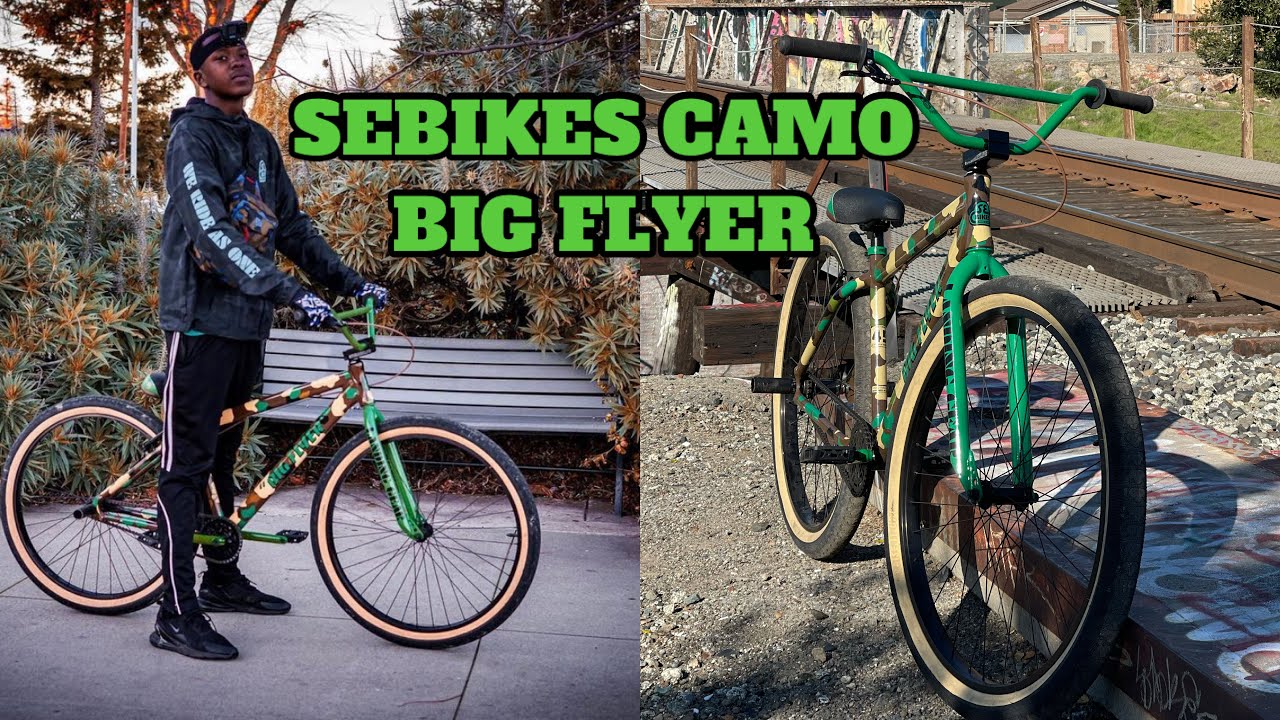 FIRST RIDE ON THE NEW 2022 ARMY CAMO SEBIKES BIG FLYER!