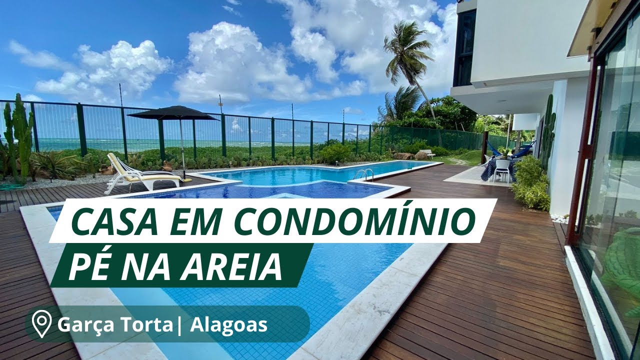 CASA ESPETACULAR PÉ NA AREIA EM CONDOMÍNIO FECHADO EM GARÇA TORTA, ALAGOAS