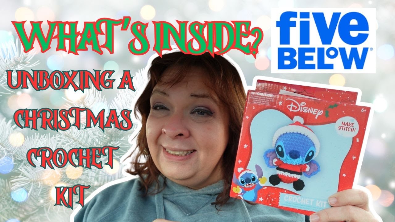 Не пропустите наборы для вязания крючком Five Below | Распаковка Disney's Stitch Amigurumi