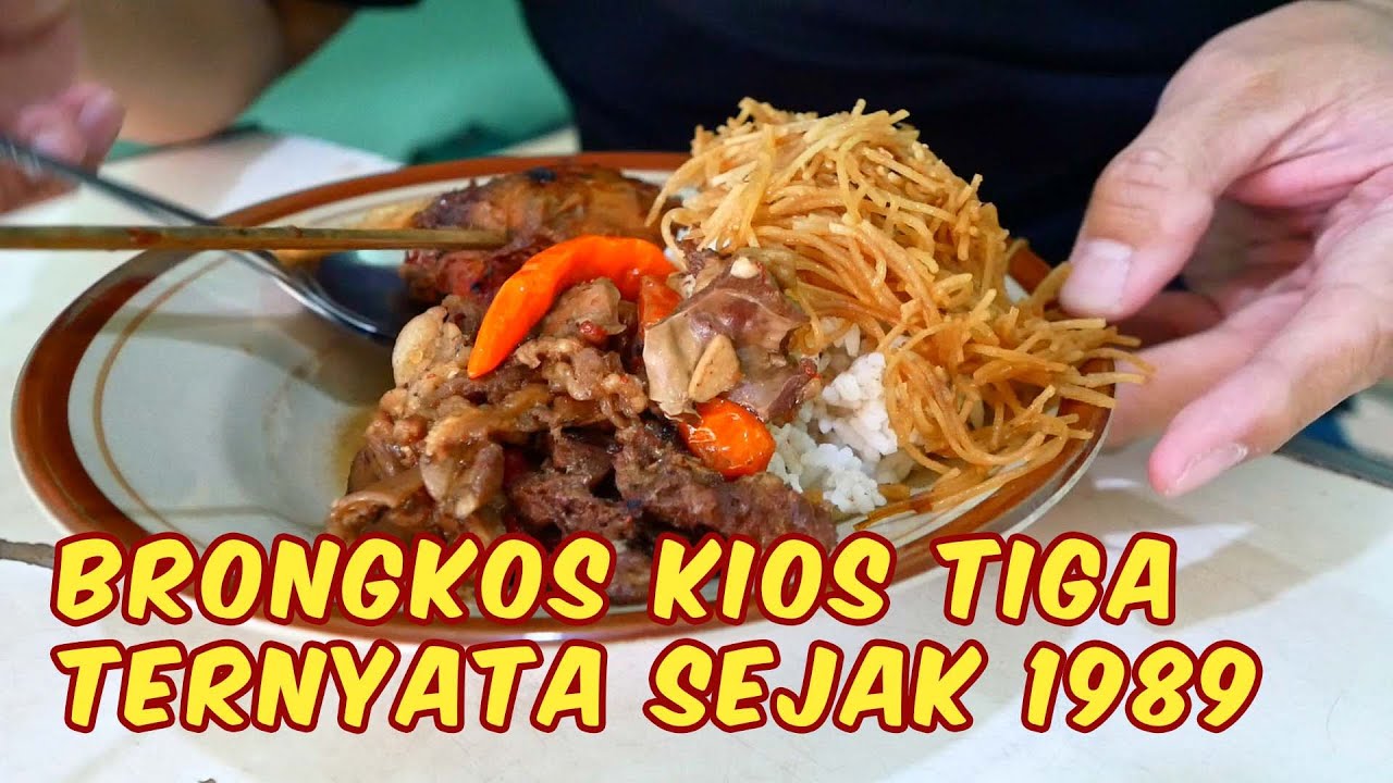 BRONGKOS KIOS TIGA MUNTILAN FEAT SATE PAK YONO LOKASI BARU