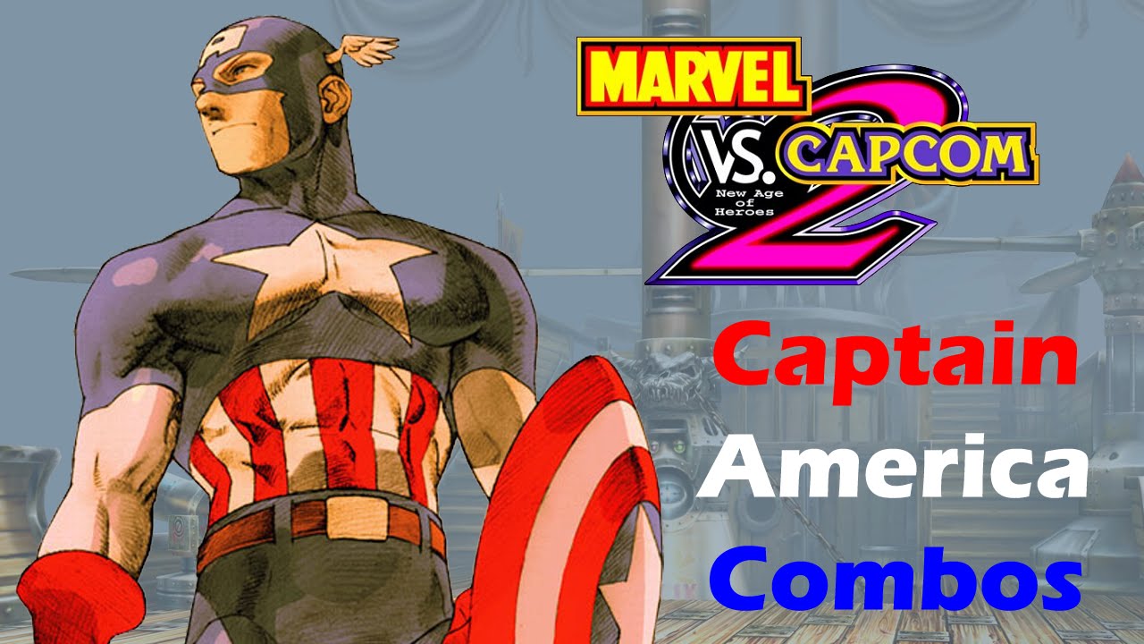 Marvel VS Capcom 2 — Видео-комбо «Капитан Америка»