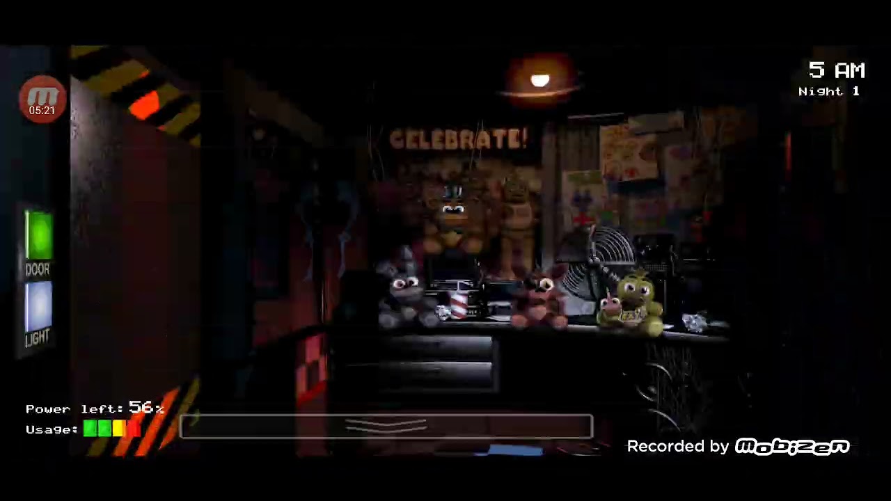 Jogando five nigts at Freddy's parte 1