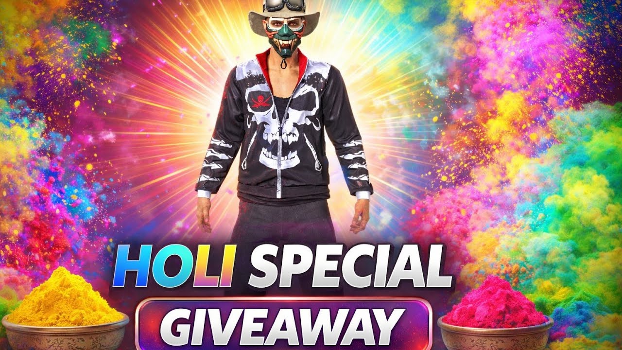 HOLI SPECIAL GIVEAWAY #live #freefire