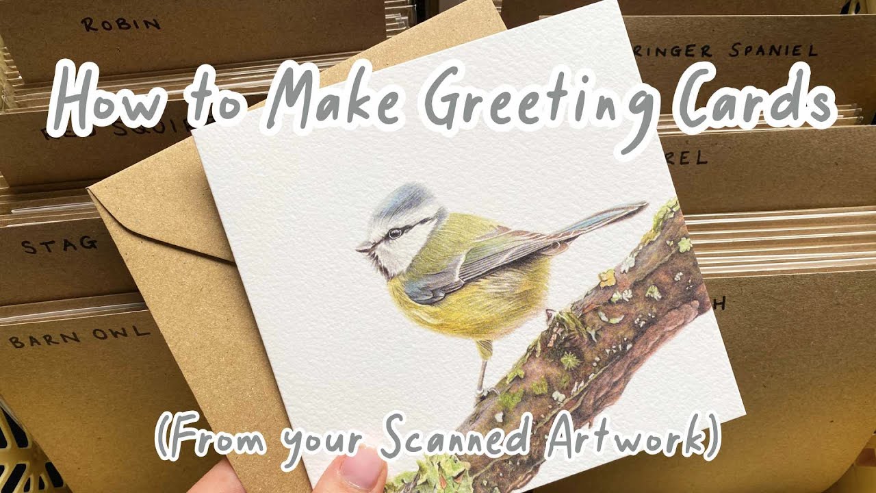 How to Make Greeting Cards From Your Scanned Artwork