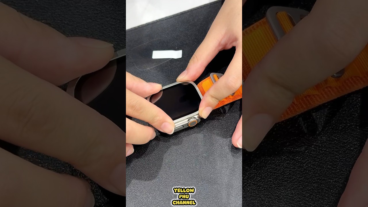 Aluminum Alloy Frame + Tempered Glass Guard - Apple Watch Ultra 2 Screen Protector #shorts