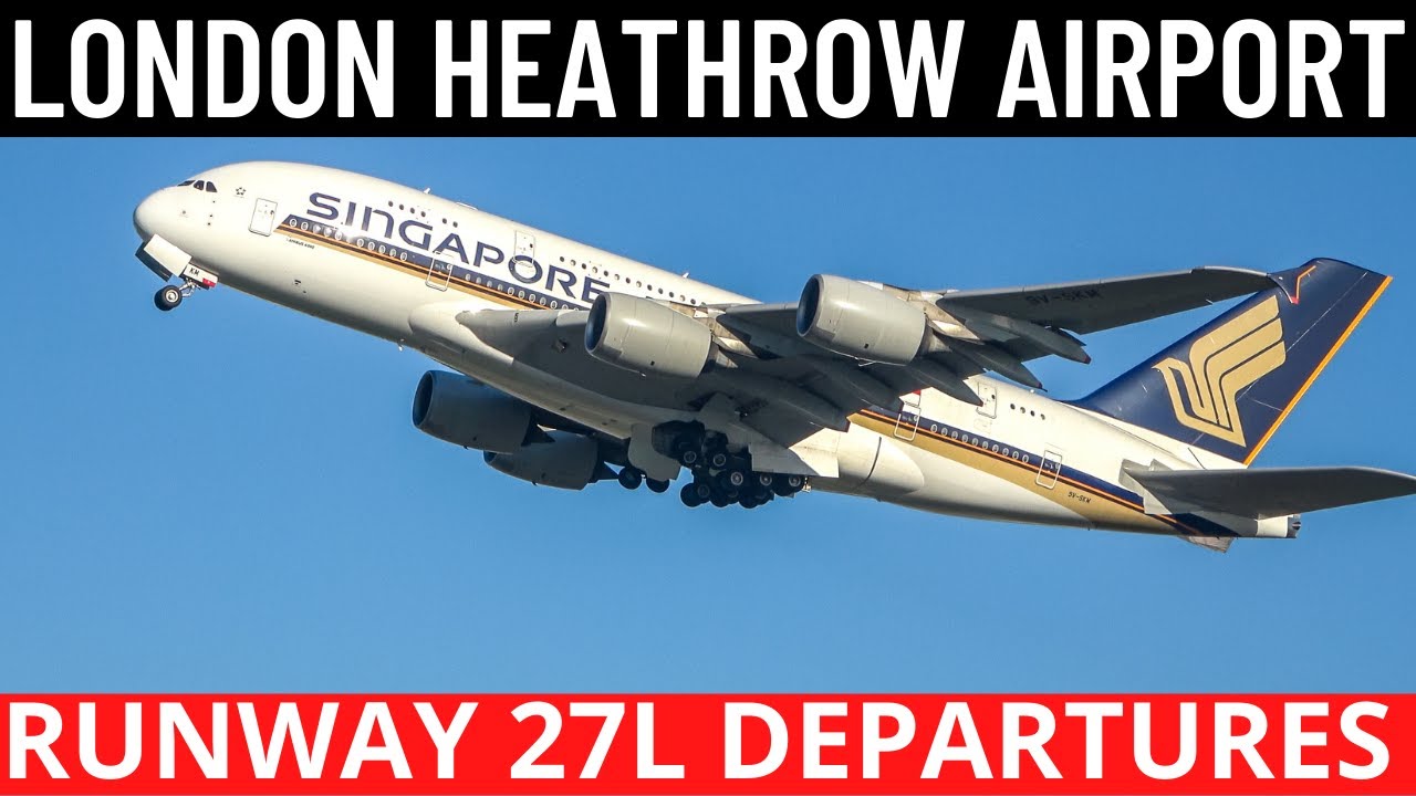 London Heathrow Airport Plane Spotting 2021 | Runway 27L Departures