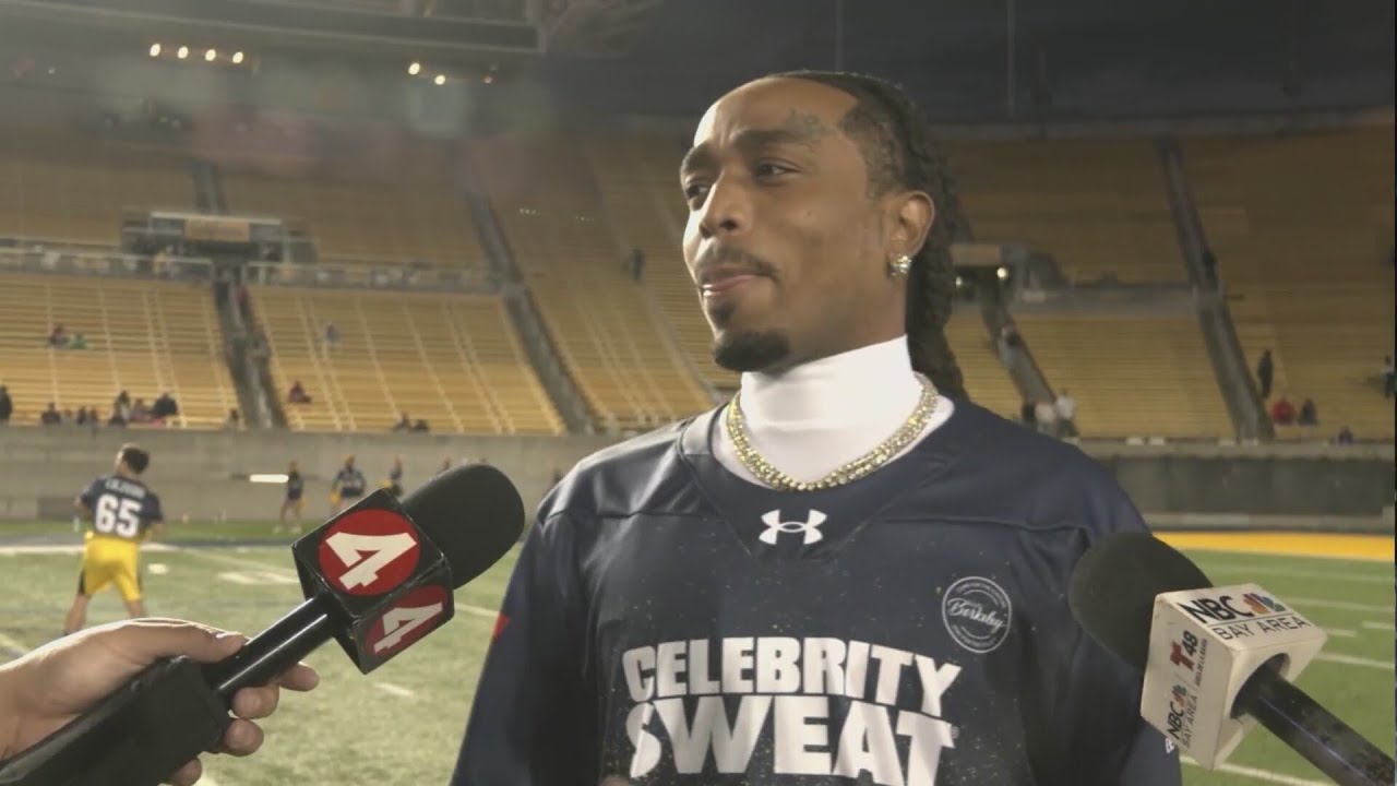 Celebrity flag football matchup at UC Berkeley brings out Quavo, Dwight Howard, Sketch