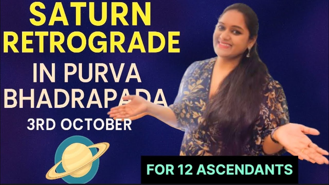 Saturn Retrograde in Purva Bhadrapada | 12 Lagna Impact & Powerful Remedies | 3rd October 
