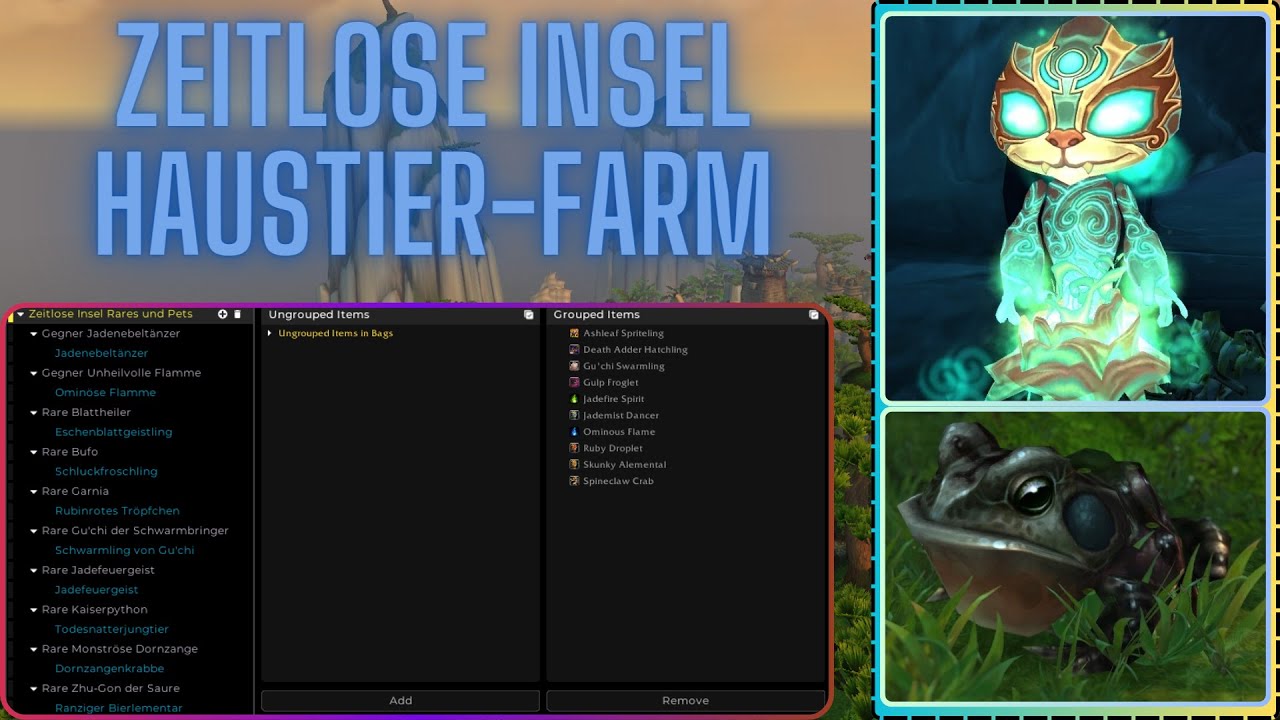 WoW-Goldmaking-Retail | Alter Farm | Zeitlose Insel Haustiere | Farm für zwischendurch | Deutsch