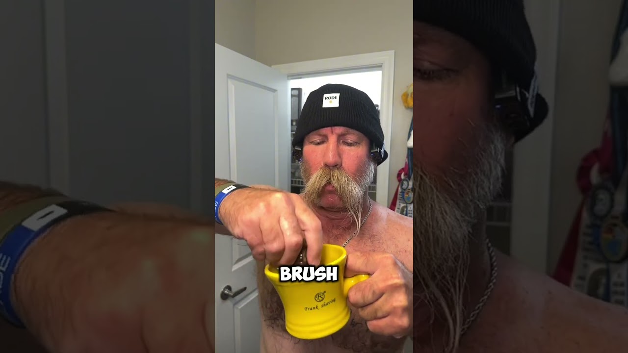 How I wet shave 9 minute ASMR walk through. #bobandelliothismustache