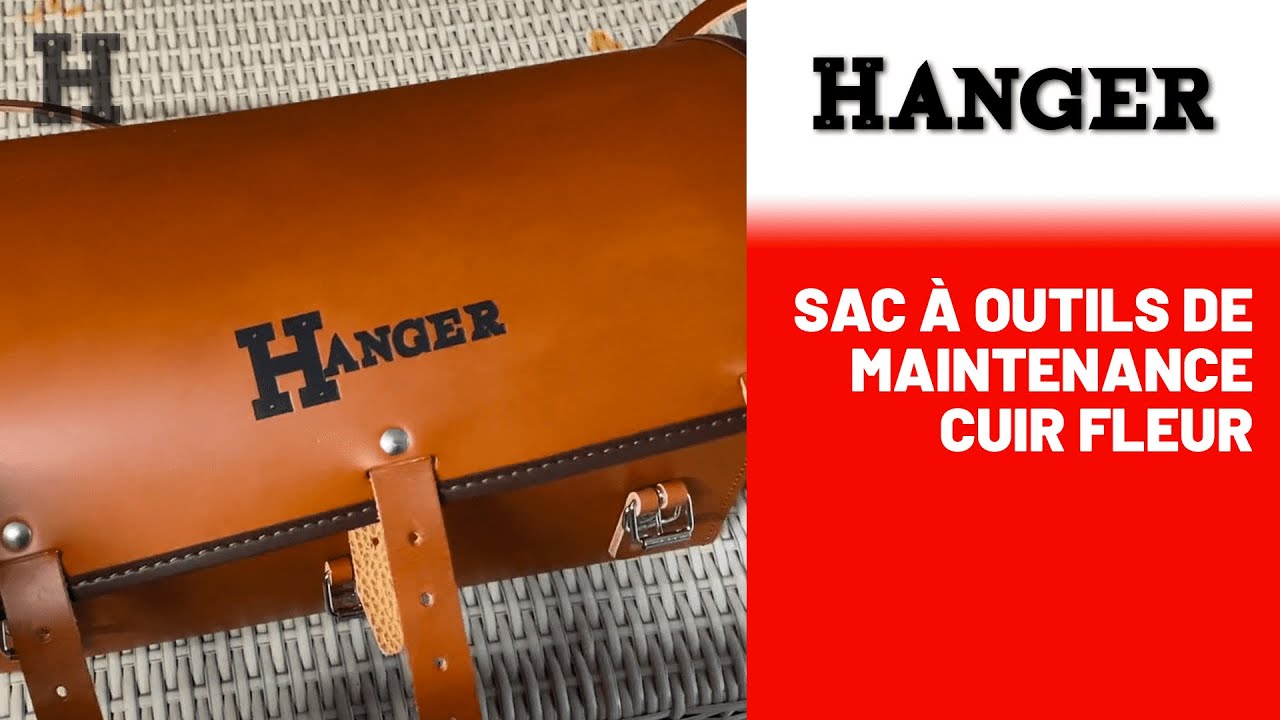 Petit tour du Sac &agrave; outils de maintenance cuir fleur - HANGER