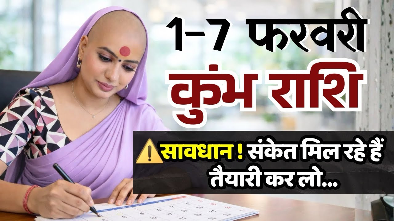 कुंभ 1-7 फरवरी राशिफल 2026 | फरवरी राशिफल |कुंभ राशिफल |Kumbh rashifal | February rashifal