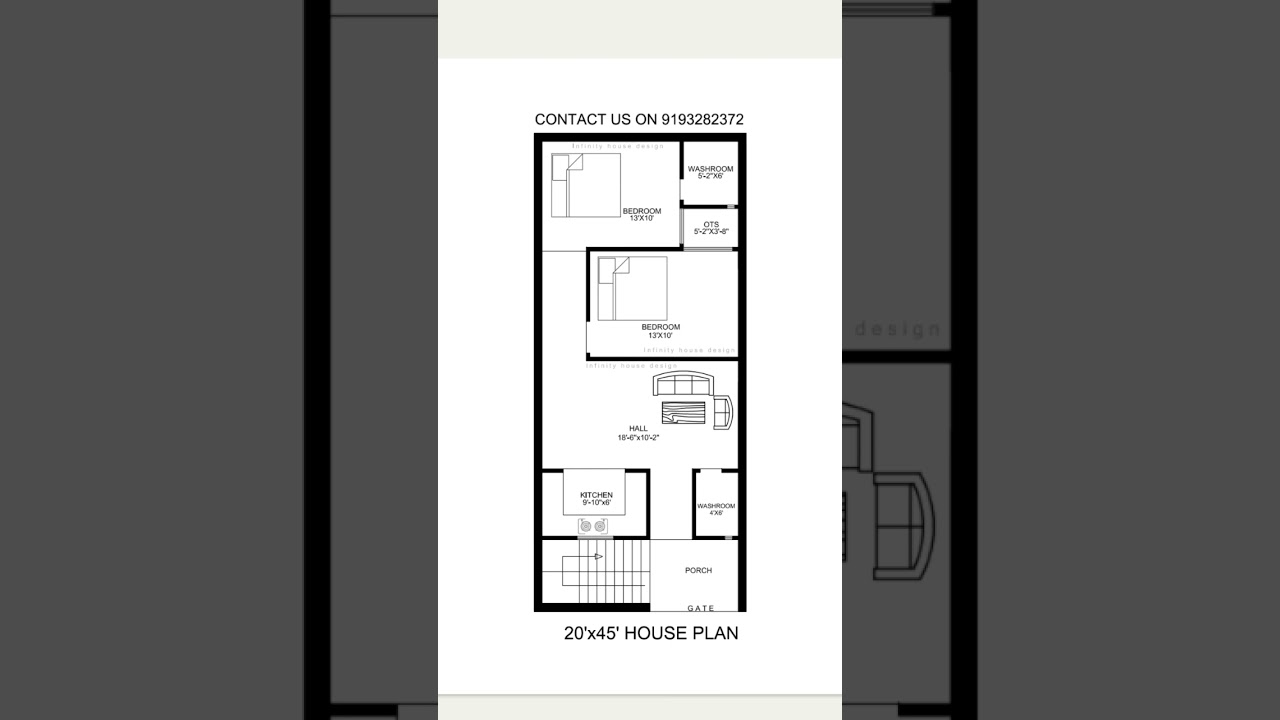 20x45 feet House Plan #housedesign #house #homedesign #1bhk #home #doublestorey #houseplan