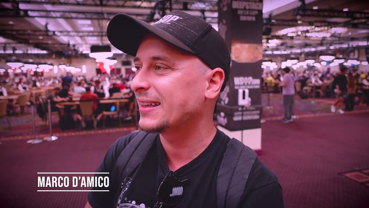 WSOP 2022 Marco D'AMICO al Main event DAY 5 - Interview