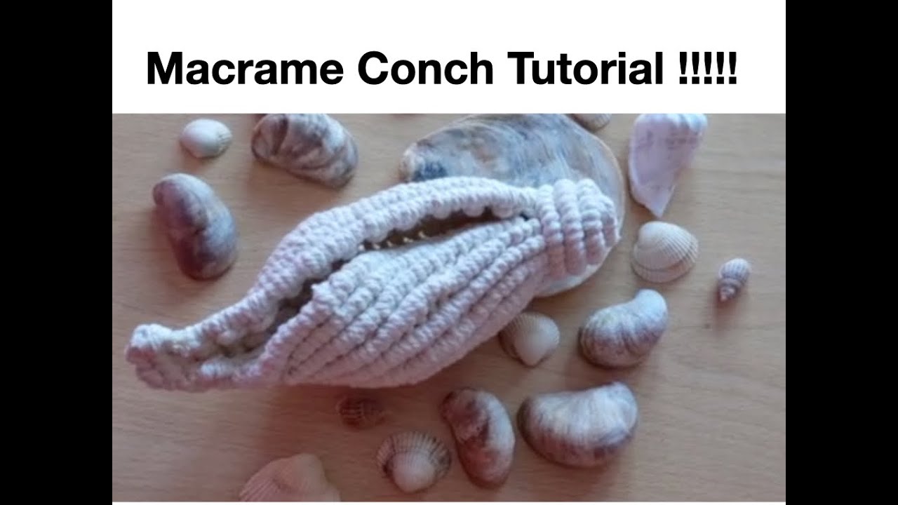 Macrame Conch Tutorial!!