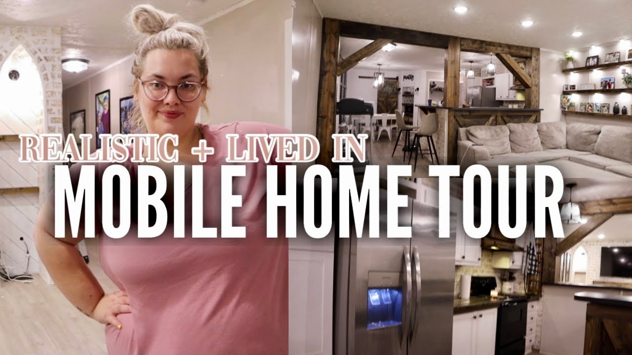 &ldquo;LIVED IN&rdquo; SINGLE WIDE MOBILE HOME TOUR | realistic mobile home tour | HOMEMAKING PROGRESS!